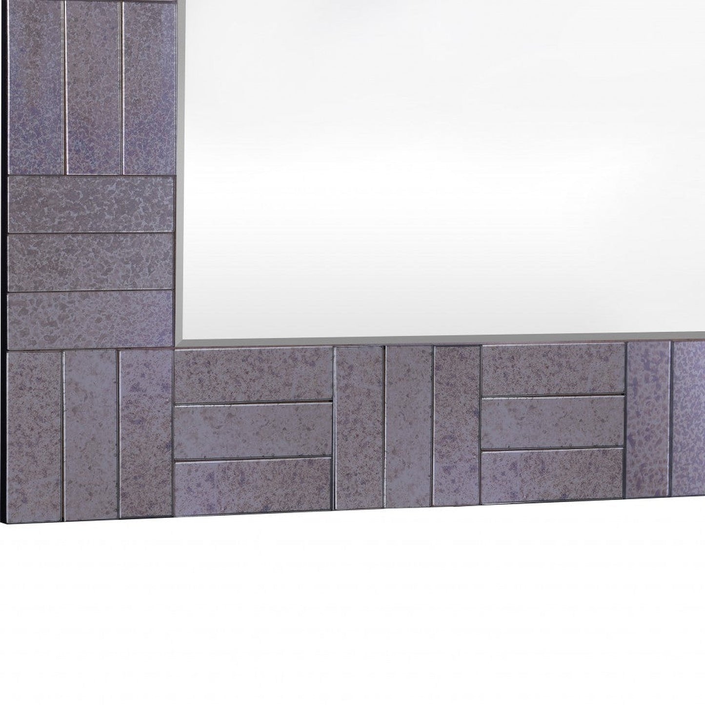 HomeRoots Grey Rectangular Mirror