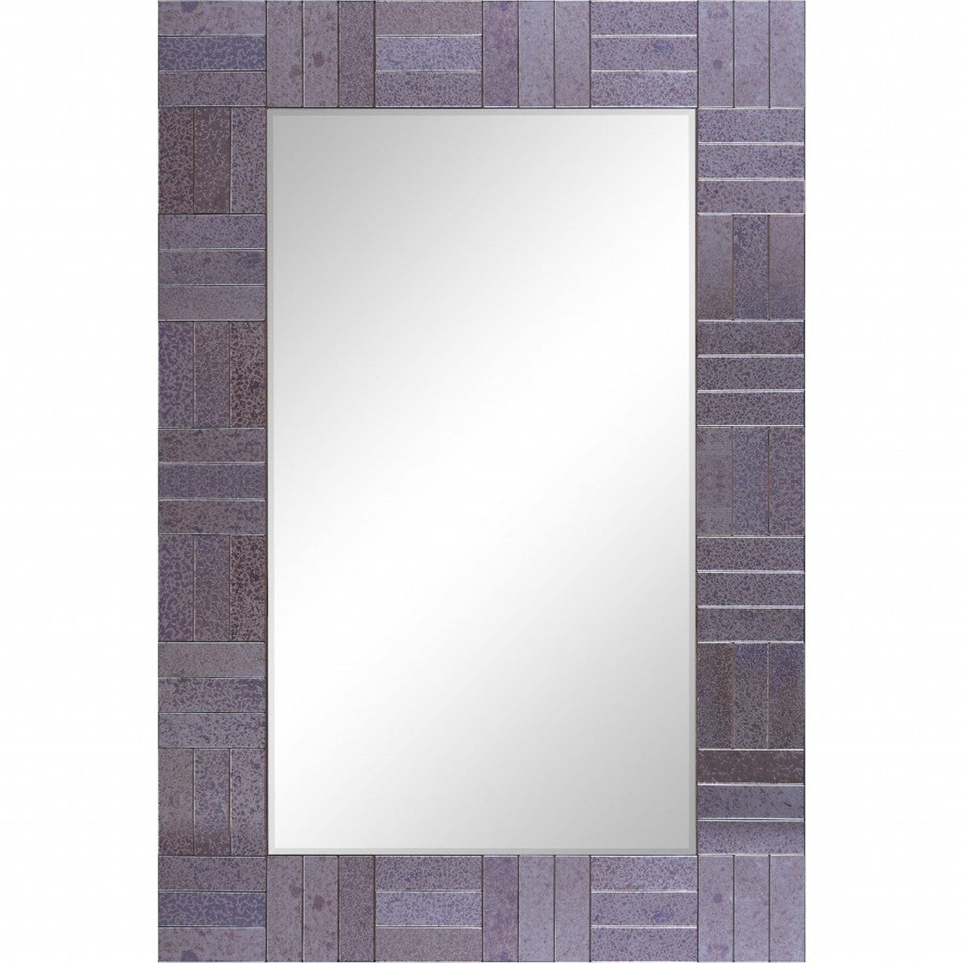 HomeRoots Grey Rectangular Mirror