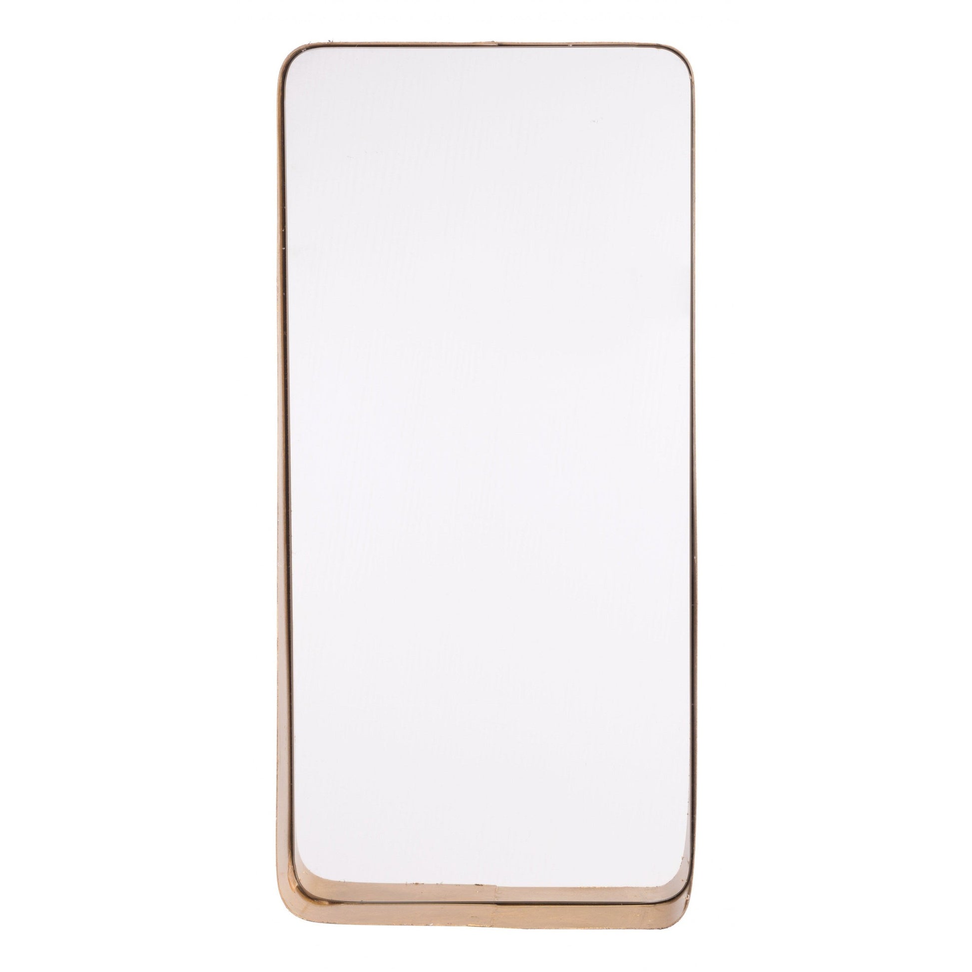 HomeRoots Industrial Gold Floor Mirror