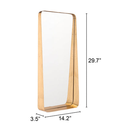 HomeRoots Industrial Gold Floor Mirror