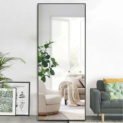 HomeRoots Jumbo Black Full Length Standing Mirror