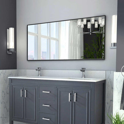 HomeRoots Jumbo Black Full Length Standing Mirror