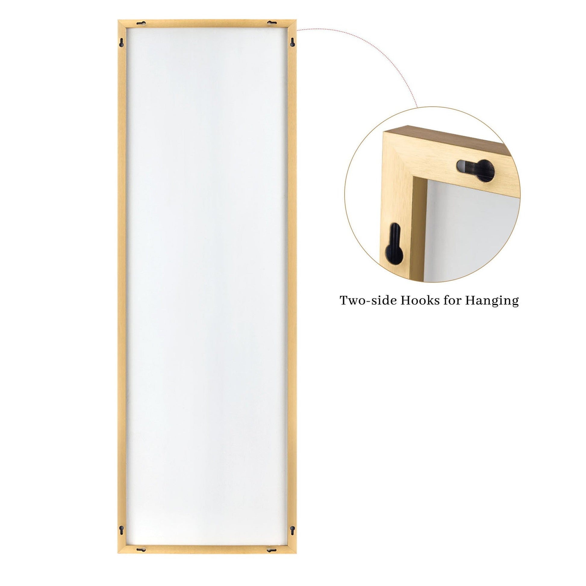 HomeRoots Jumbo Gold Full Length Mirror