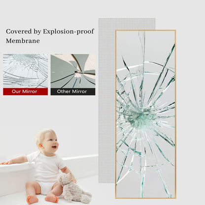 HomeRoots Jumbo Gold Full Length Mirror