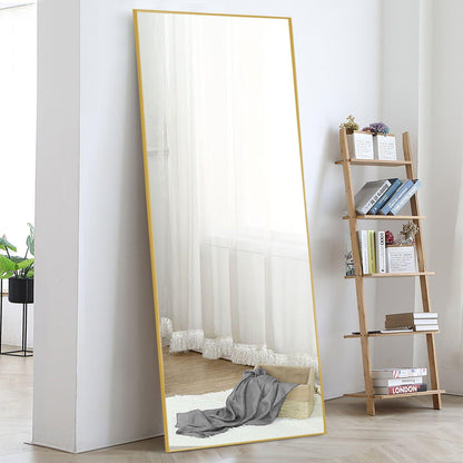 HomeRoots Jumbo Gold Full Length Standing Mirror