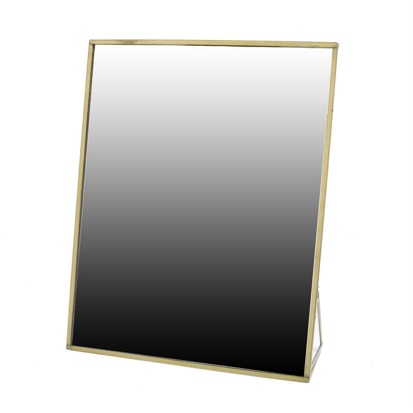HomeRoots Jumbo Gold Metal Vanity Mirror
