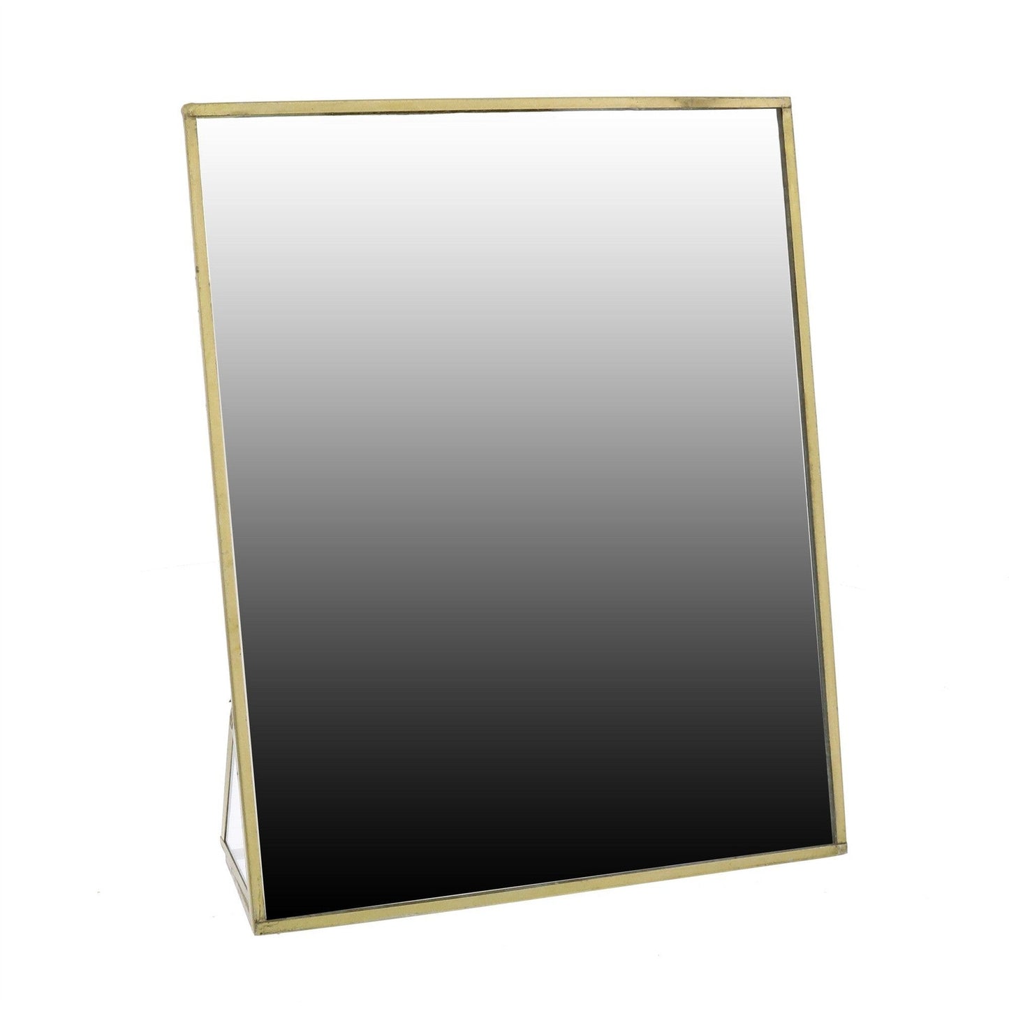HomeRoots Jumbo Gold Metal Vanity Mirror