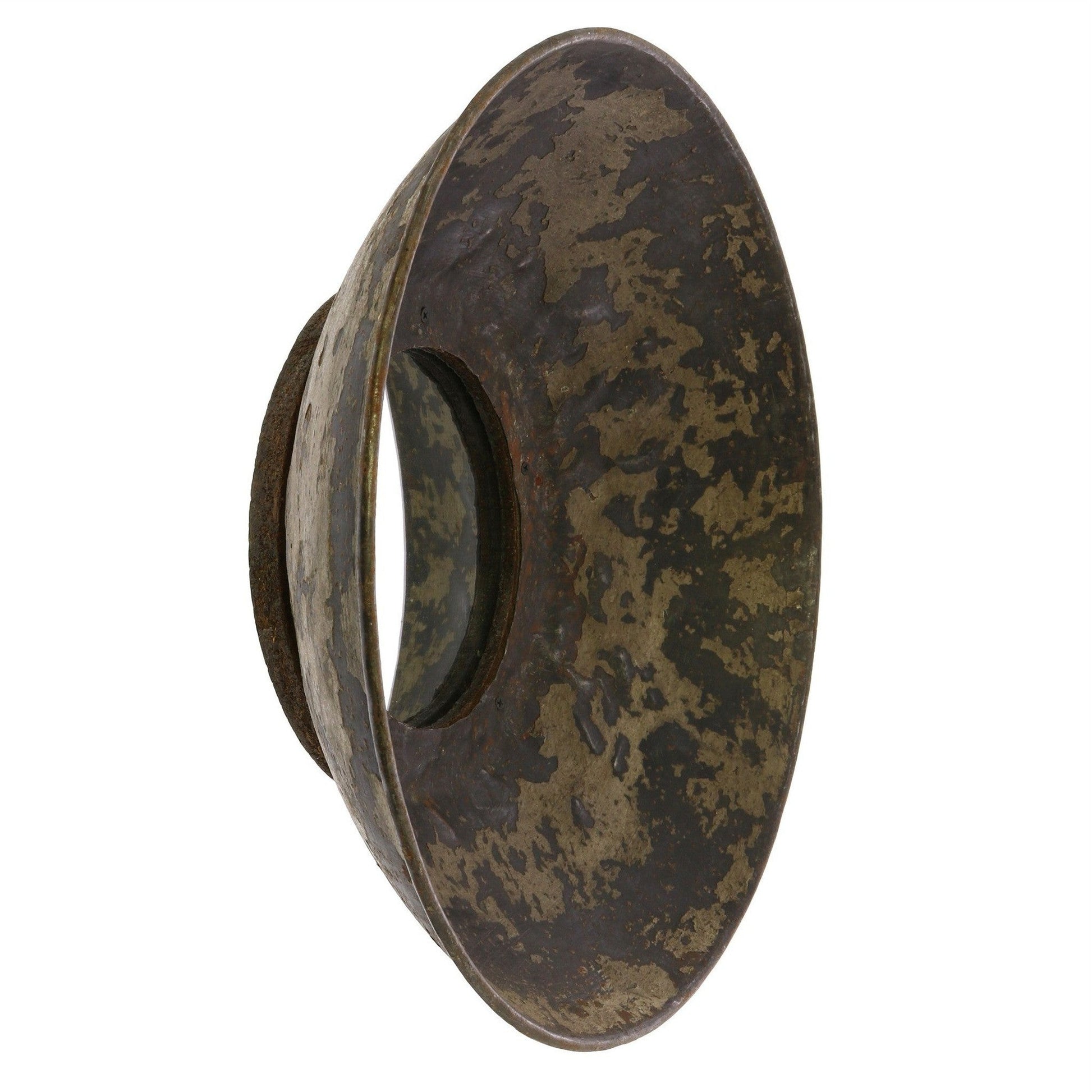 HomeRoots Jumbo Metal Bowl Wall Mirror