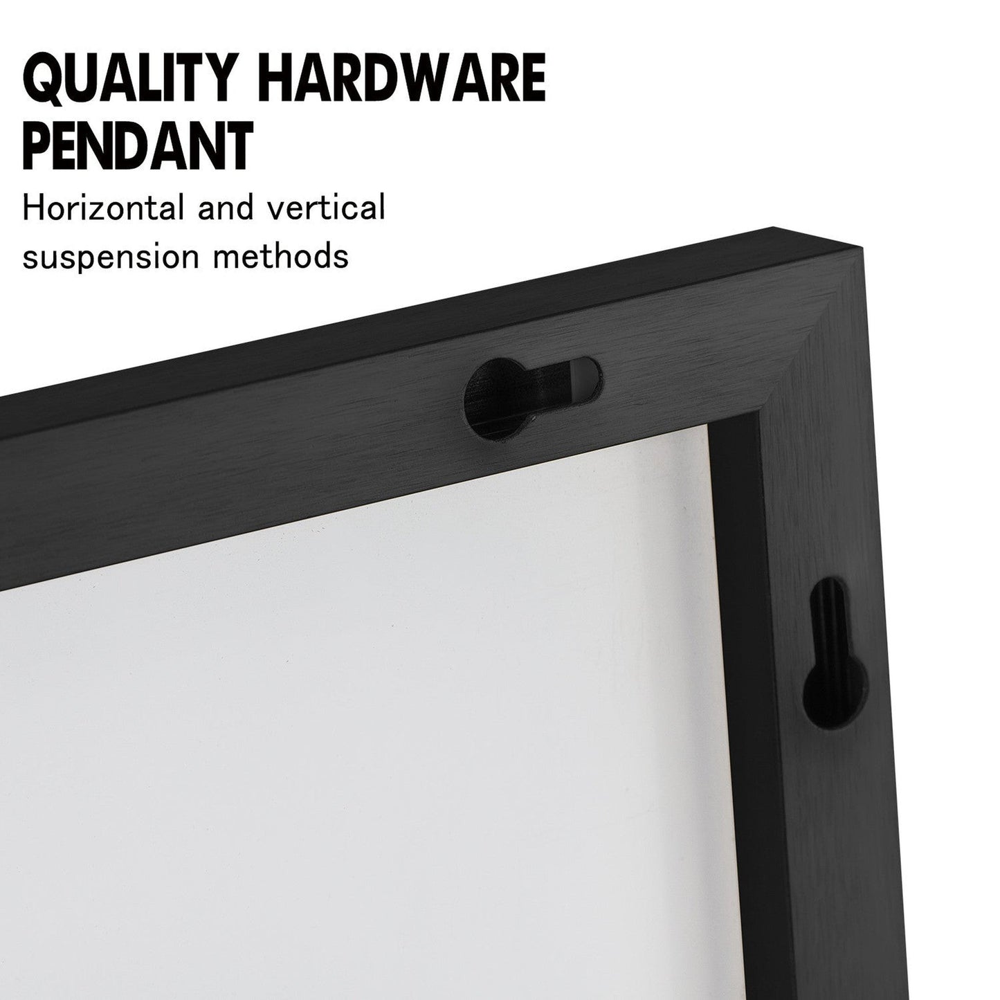 HomeRoots Jumbo Minimal Black Bathroom Vanity Mirror