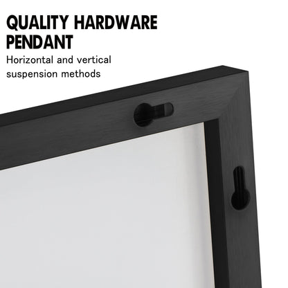 HomeRoots Jumbo Minimal Black Bathroom Vanity Mirror