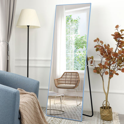HomeRoots Light Blue Framed Wall Mirror