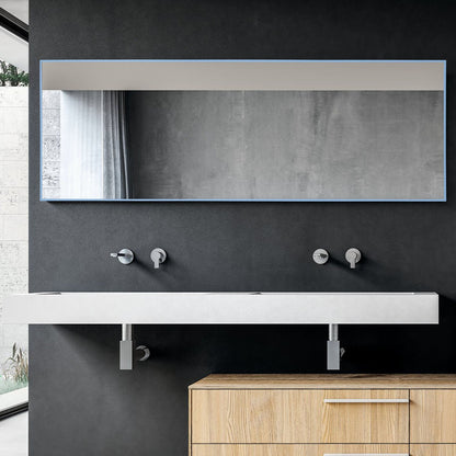 HomeRoots Light Blue Framed Wall Mirror