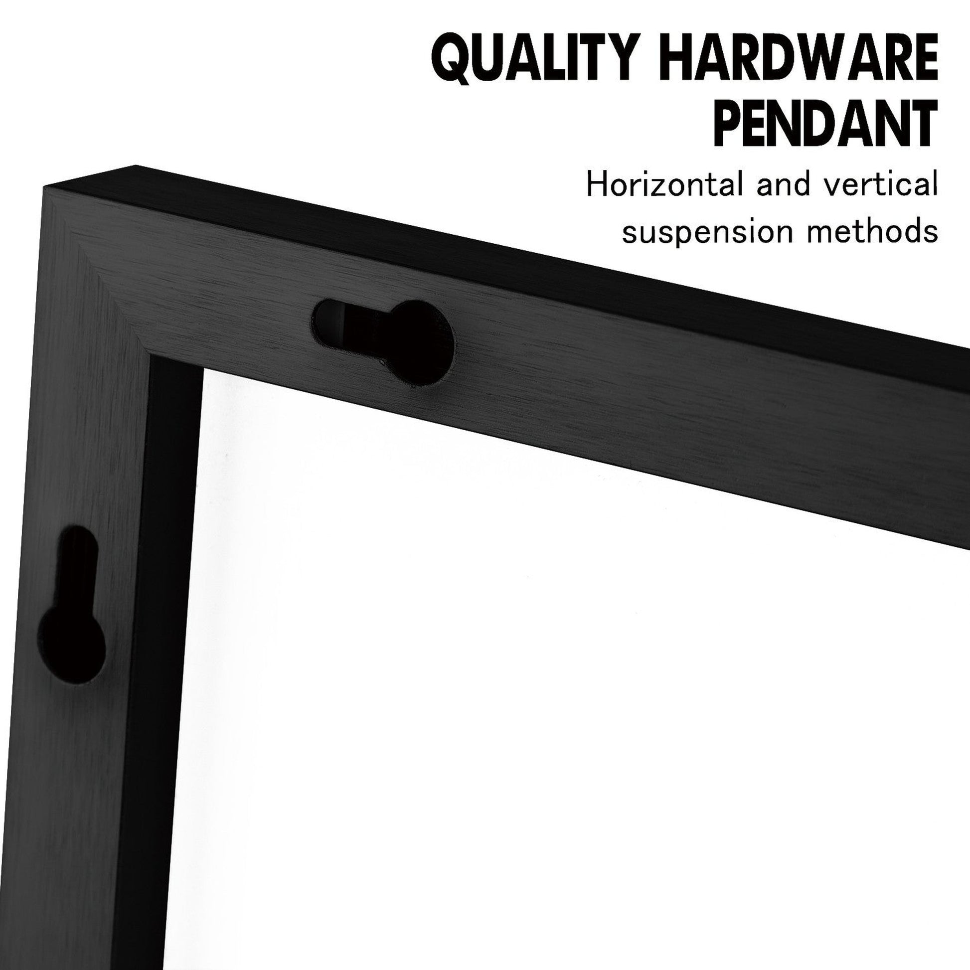 HomeRoots Long Black Full Length Standing Mirror