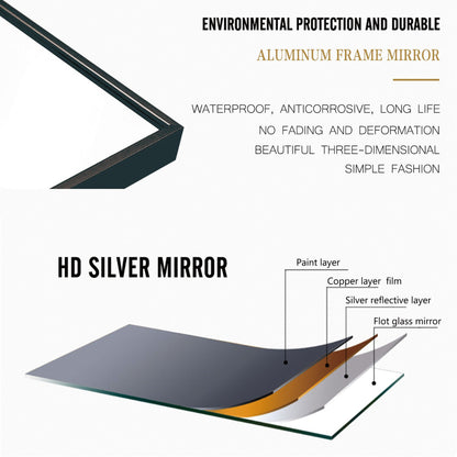 HomeRoots Long Black Full Length Standing Mirror