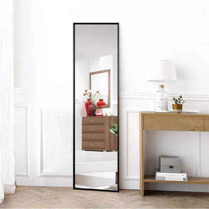 HomeRoots Long Black Full Length Standing Mirror