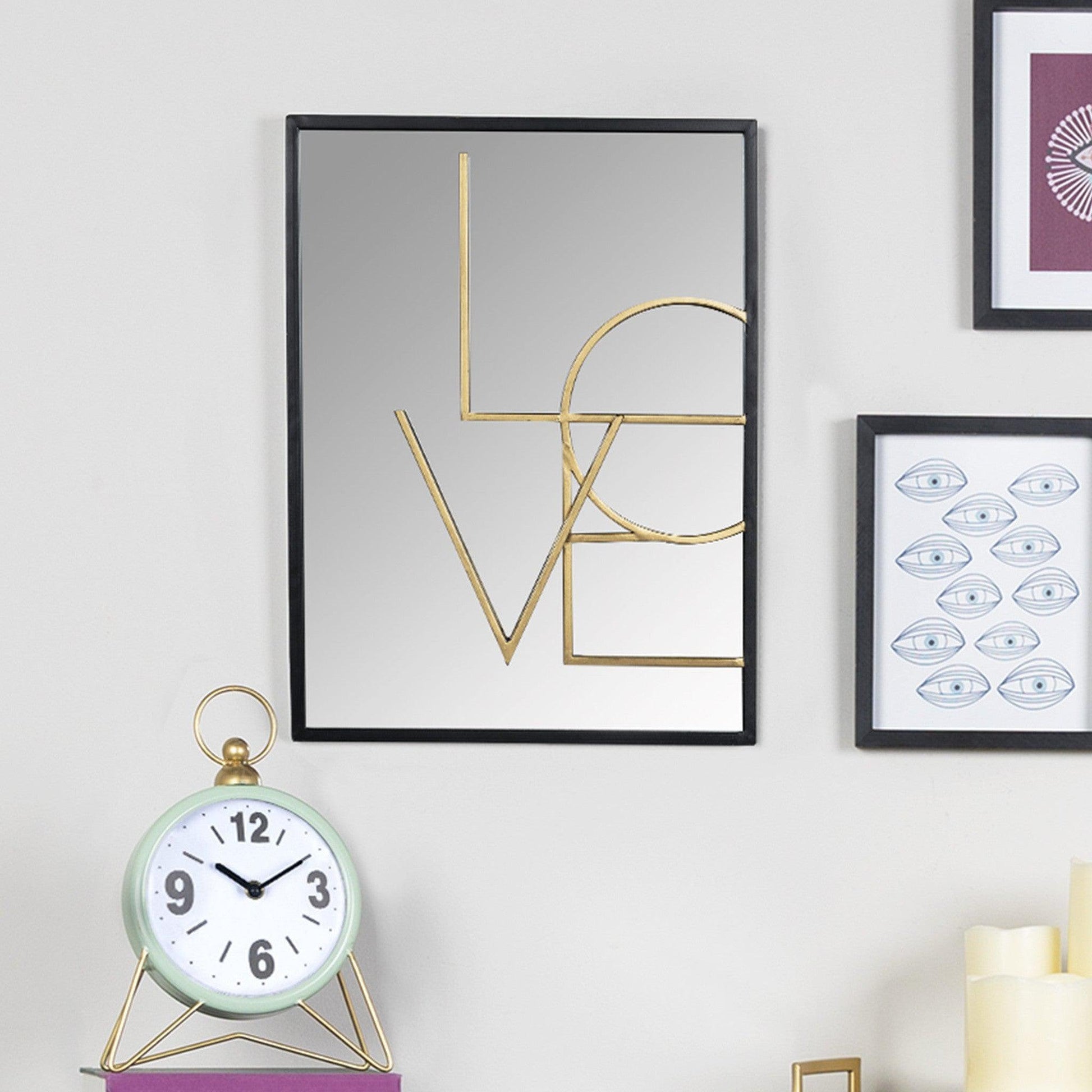 HomeRoots Love Layered Modern Wall Mirror
