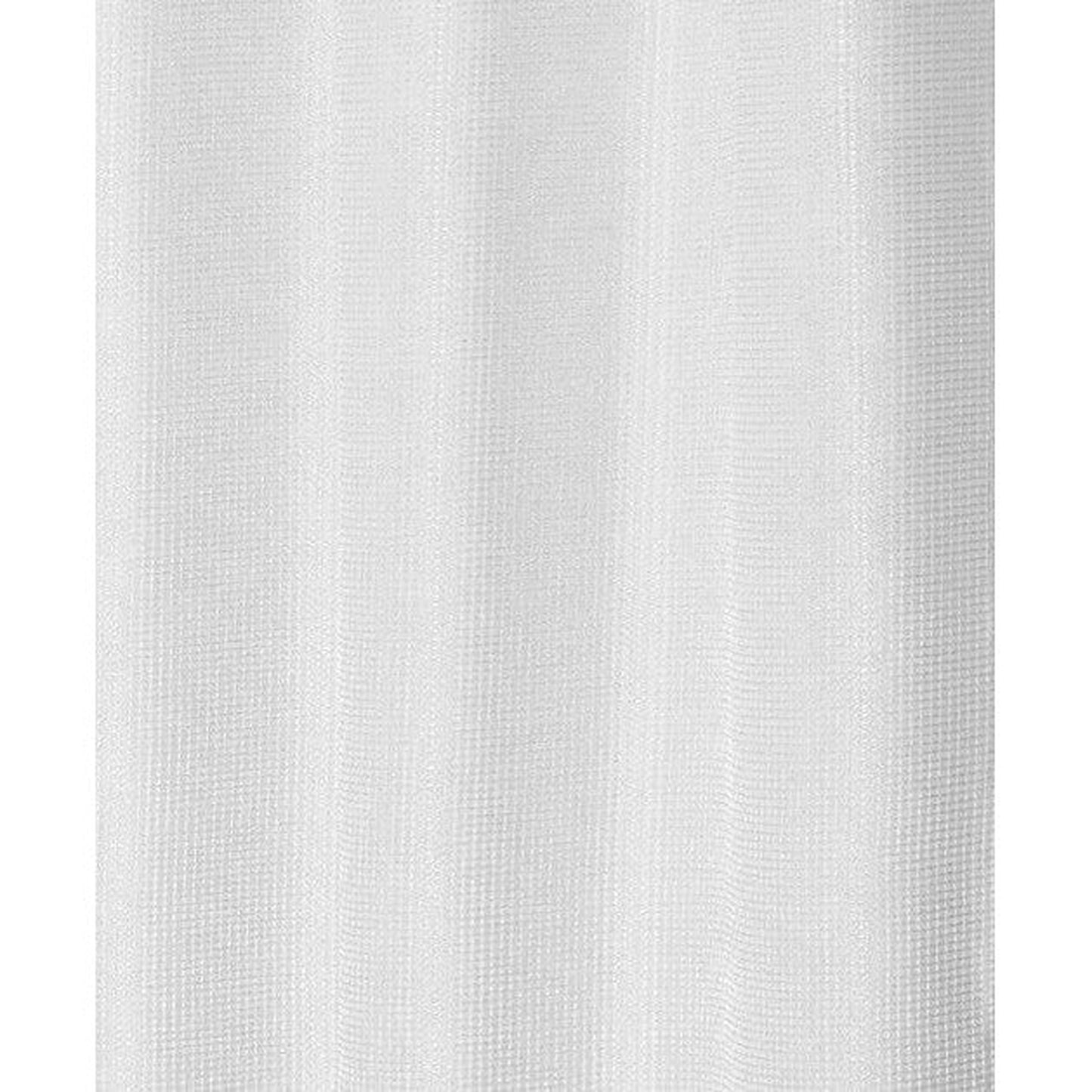 HomeRoots Luxurious White Waffle Weave Shower Curtain