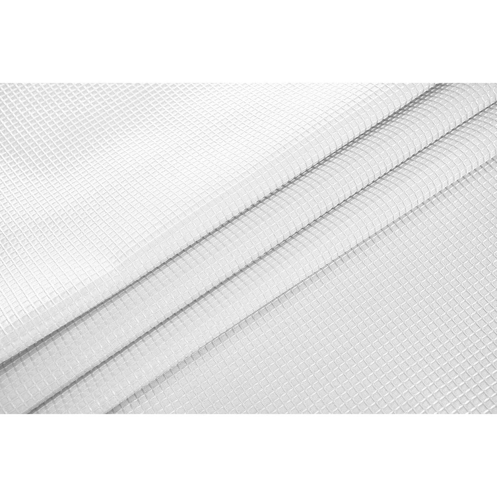 HomeRoots Luxurious White Waffle Weave Shower Curtain