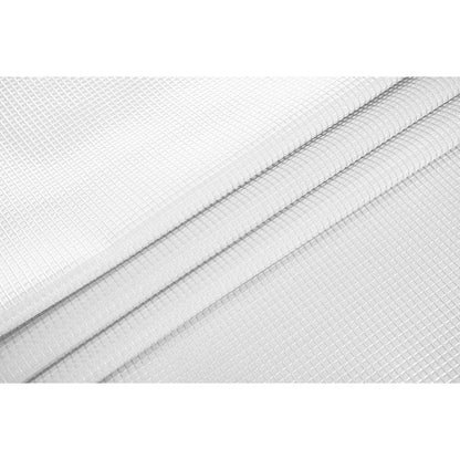 HomeRoots Luxurious White Waffle Weave Shower Curtain