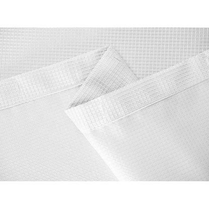 HomeRoots Luxurious White Waffle Weave Shower Curtain