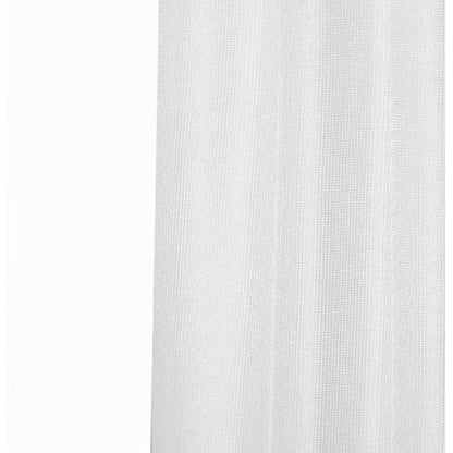 HomeRoots Luxurious White Waffle Weave Shower Curtain