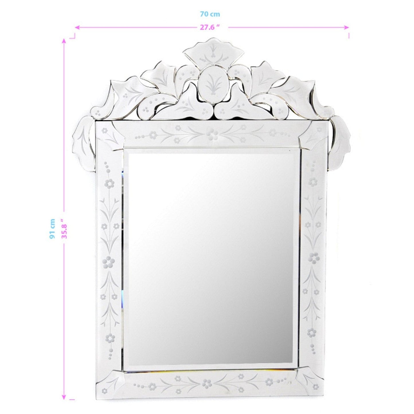 HomeRoots Majestically Princess Wall Mirror