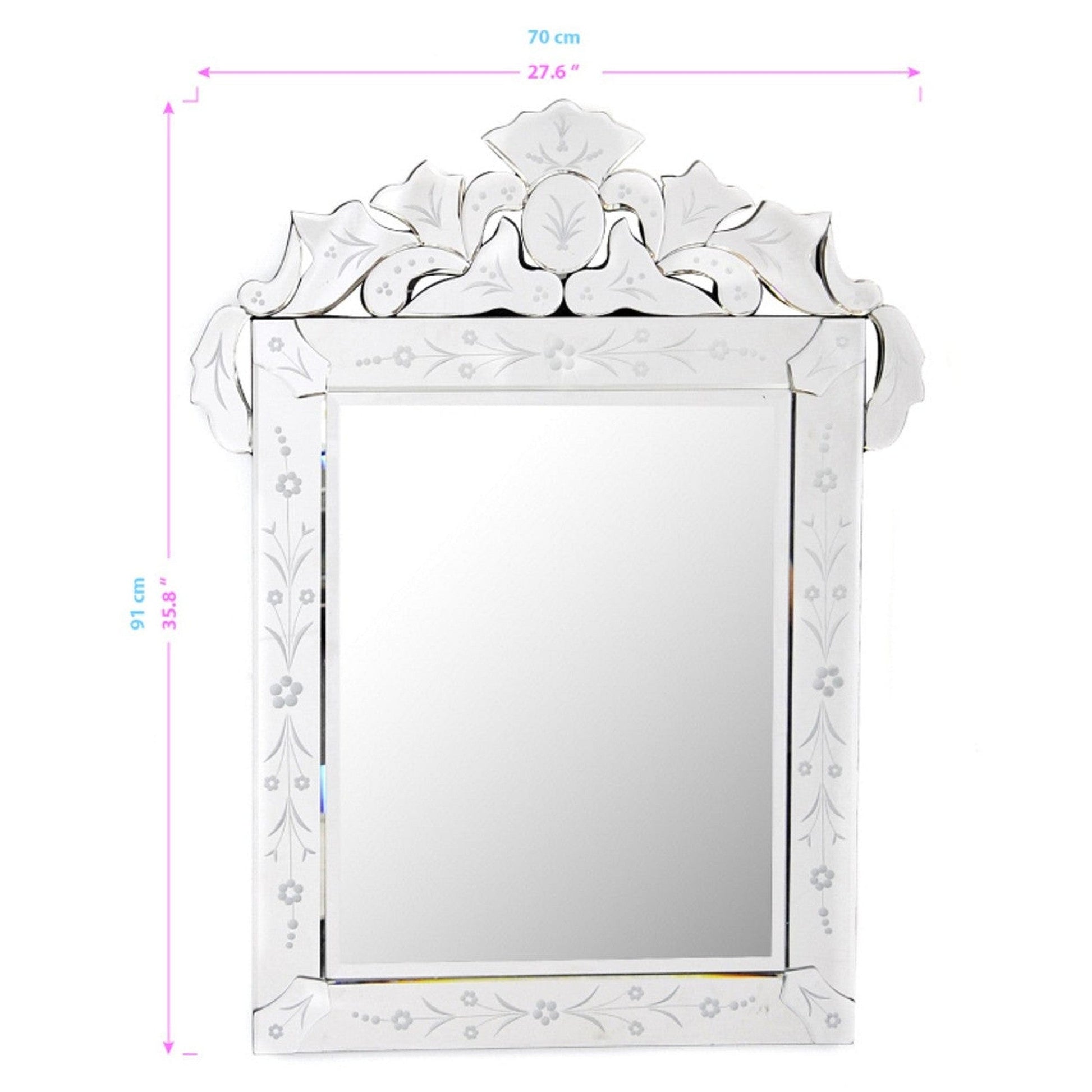HomeRoots Majestically Princess Wall Mirror