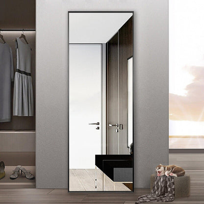 HomeRoots Minimal Black Mirror with Stand