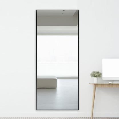 HomeRoots Minimal Black Rectangular Wall Mirror