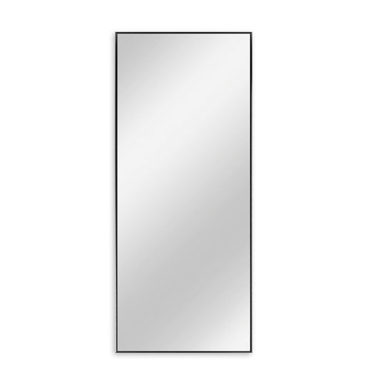 HomeRoots Minimal Black Rectangular Wall Mirror