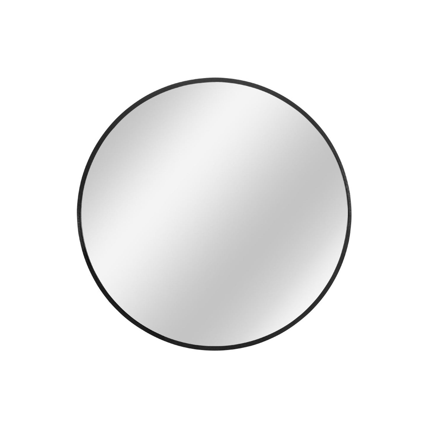 HomeRoots Minimal Black Round Wall Mirror