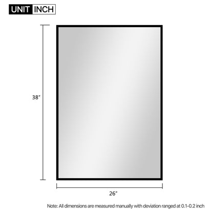 HomeRoots Minimal Black Wall Mirror