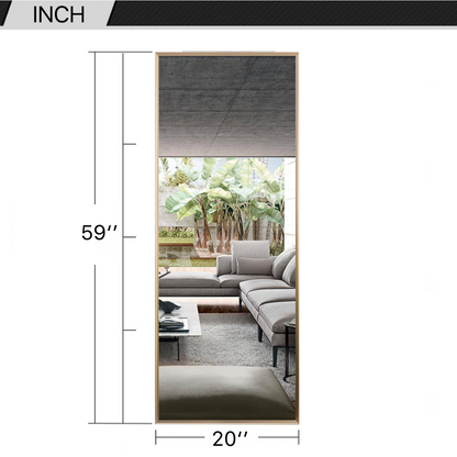 HomeRoots Minimal Gold Full-length Mirror with Stand