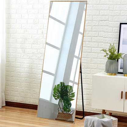 HomeRoots Minimal Gold Full-length Mirror with Stand