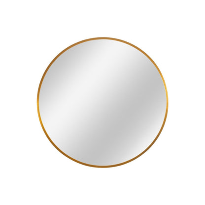 HomeRoots Minimal Gold Round Wall Mirror