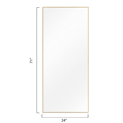 HomeRoots Minimal Rectangular Bathroom Vanity Mirror