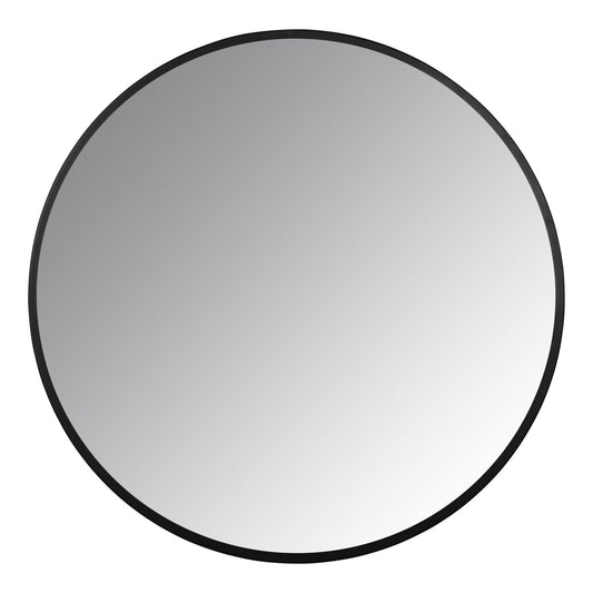 HomeRoots Minimalist Black Round Wall Mirror