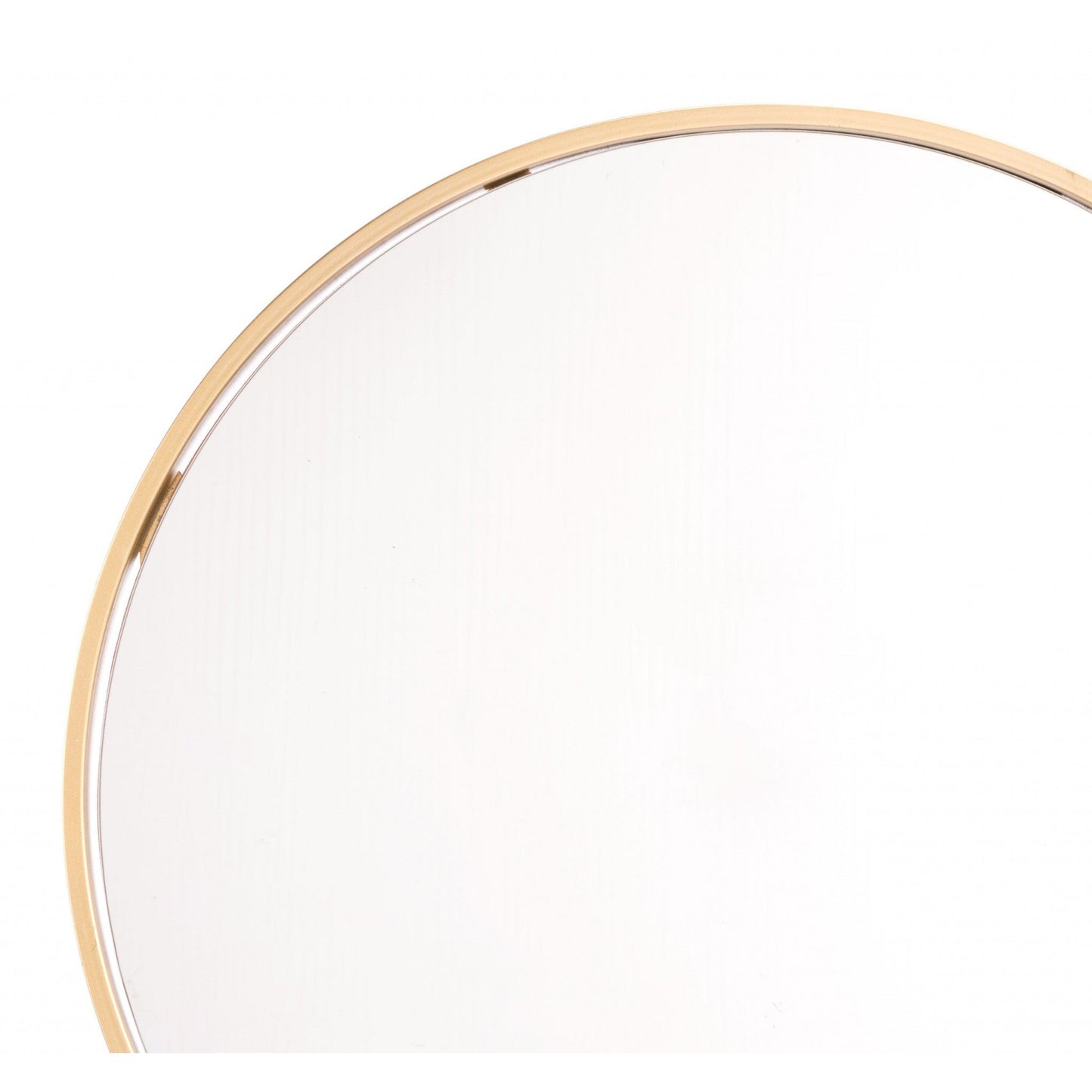HomeRoots Minimalist Gold Oval Mirror