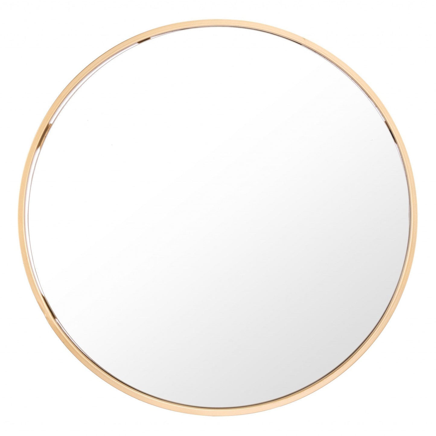 HomeRoots Minimalist Gold Oval Mirror