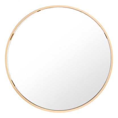HomeRoots Minimalist Gold Oval Mirror