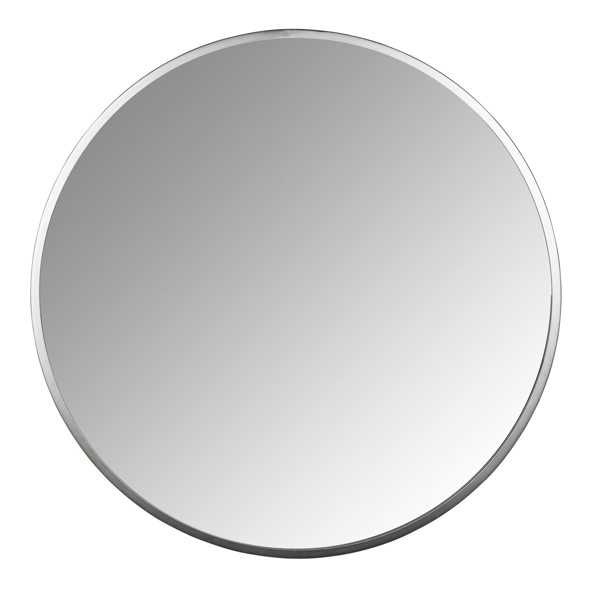 HomeRoots Minimalist Silver Round Wall Mirror
