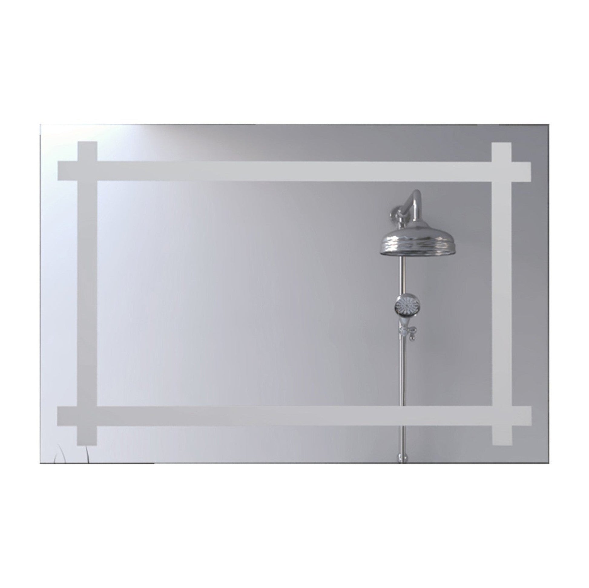 HomeRoots Modern Bold Rectangle Wall Mirror
