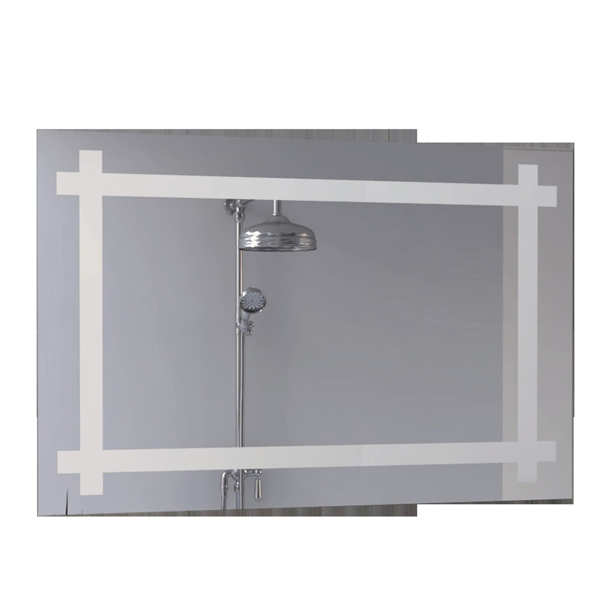 HomeRoots Modern Bold Rectangle Wall Mirror
