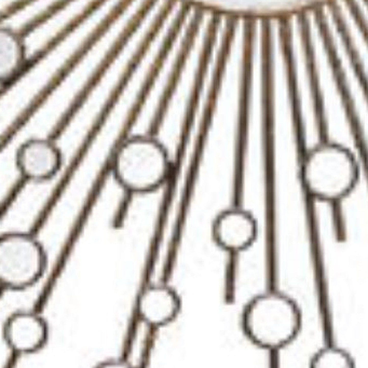 HomeRoots Modern Bronze Sunburst Design Wall Mirror with Mini Mirrors