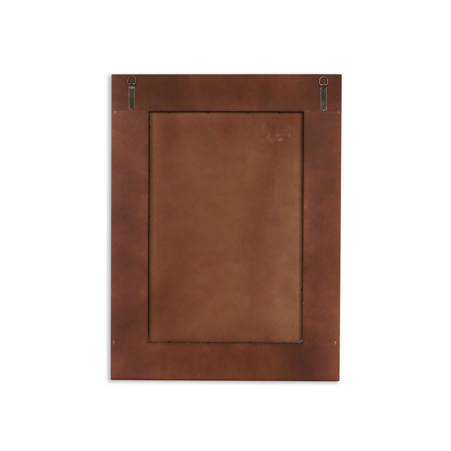 HomeRoots Modern Farmhouse Rectangular Wood and Galvanized Metal Wall Mirror