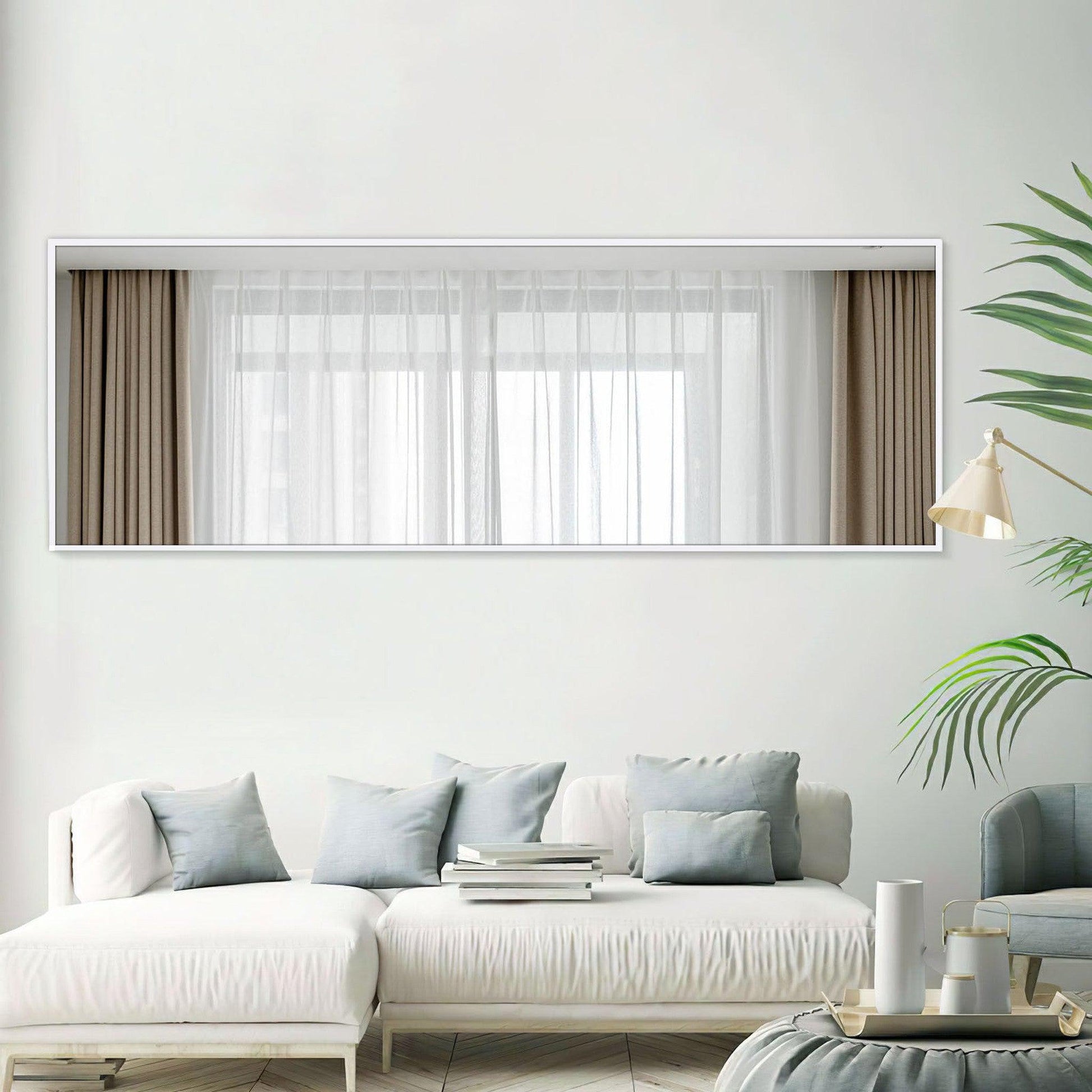 HomeRoots Modern Metal Framed Full-length Floor Mirror With Standing