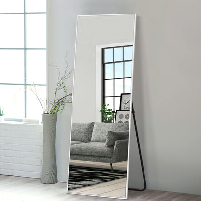 HomeRoots Modern Metal Framed Full-length Floor Mirror With Standing