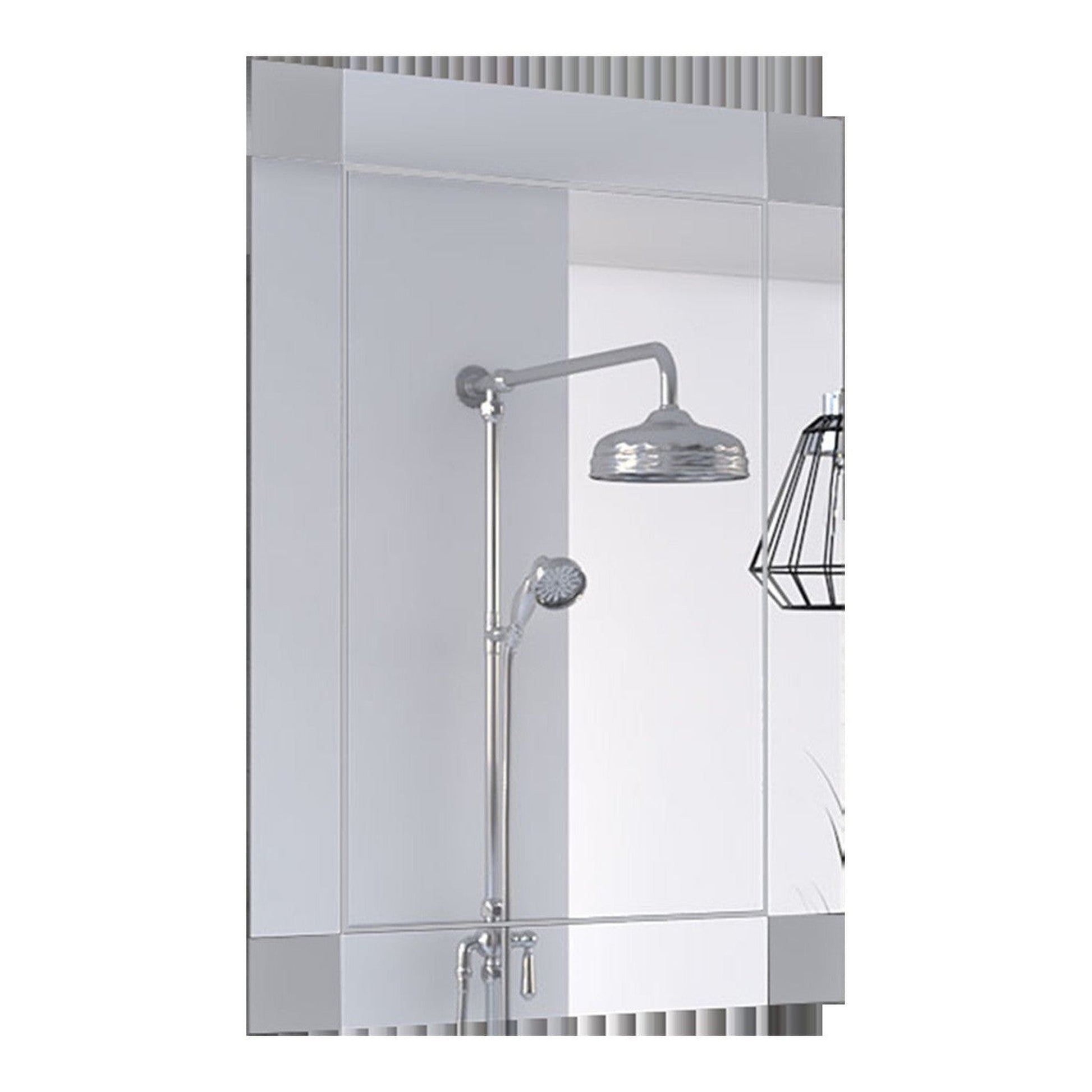 HomeRoots Modern Minimalist Blocks Wall Mirror