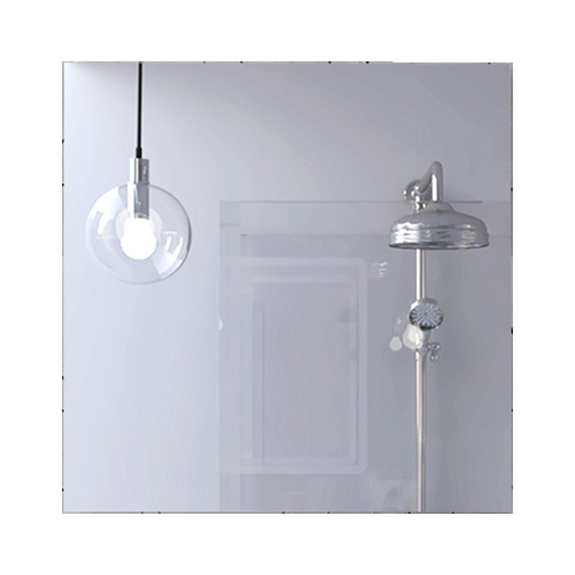 HomeRoots Modern Minimalist Square Wall Mirror