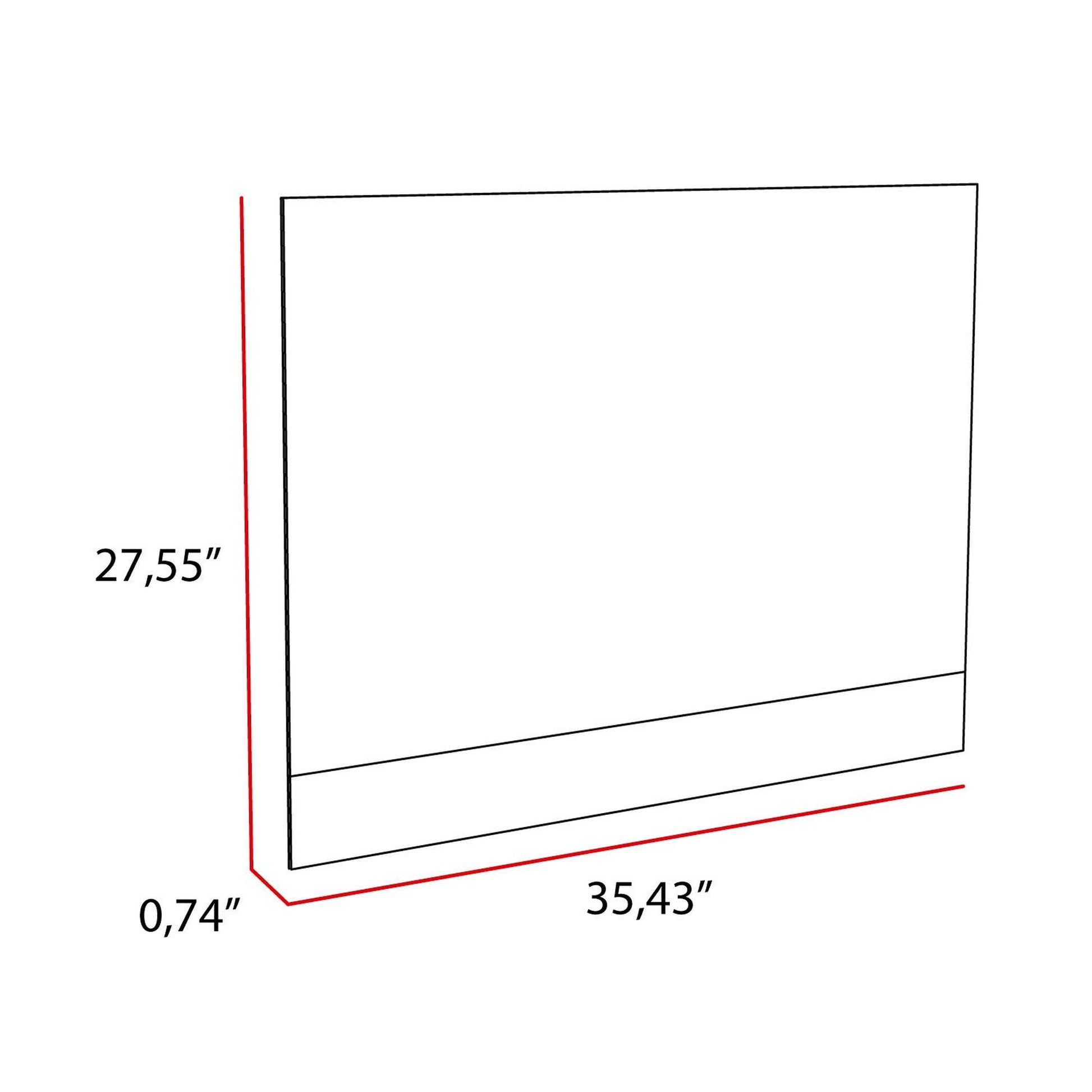 HomeRoots Modern Square Shaped Wall Mirror